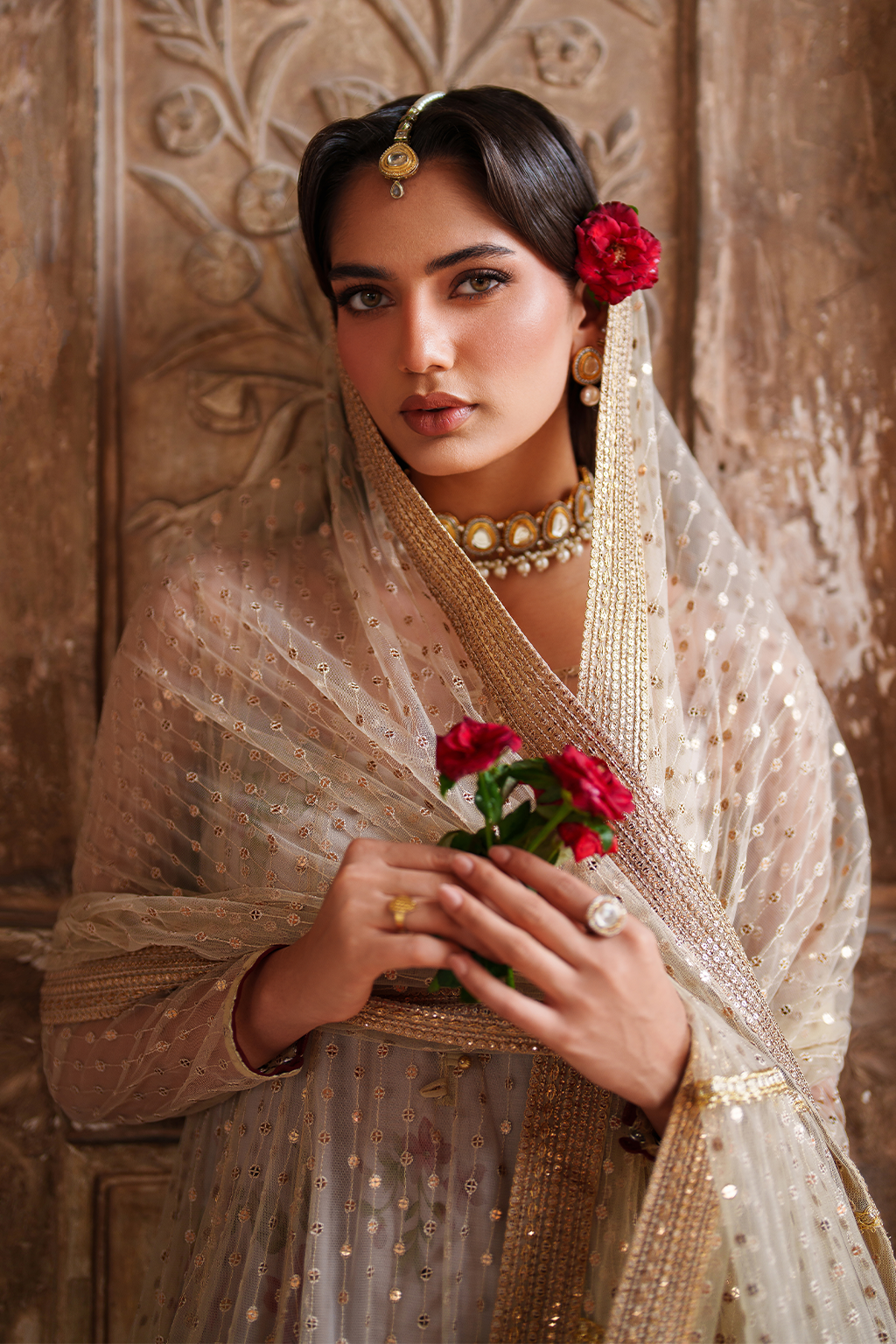 UE-548 Embroidered Net | Printed Formals | IZNIK