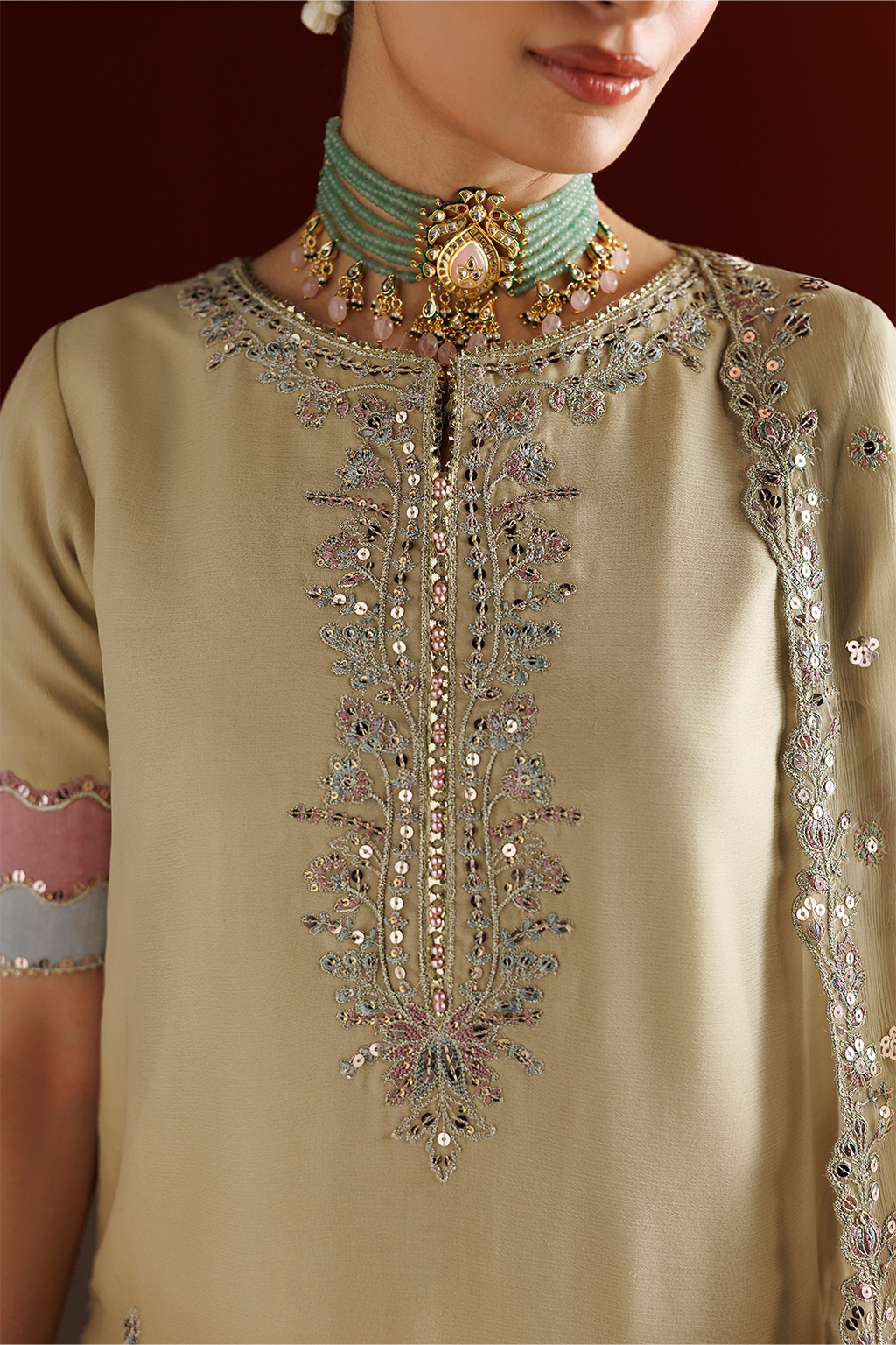CC-108 Embroidered Chiffon | SEMI FORMALS VOL 1 | IZNIK in UK USA UAE online kapraye.com