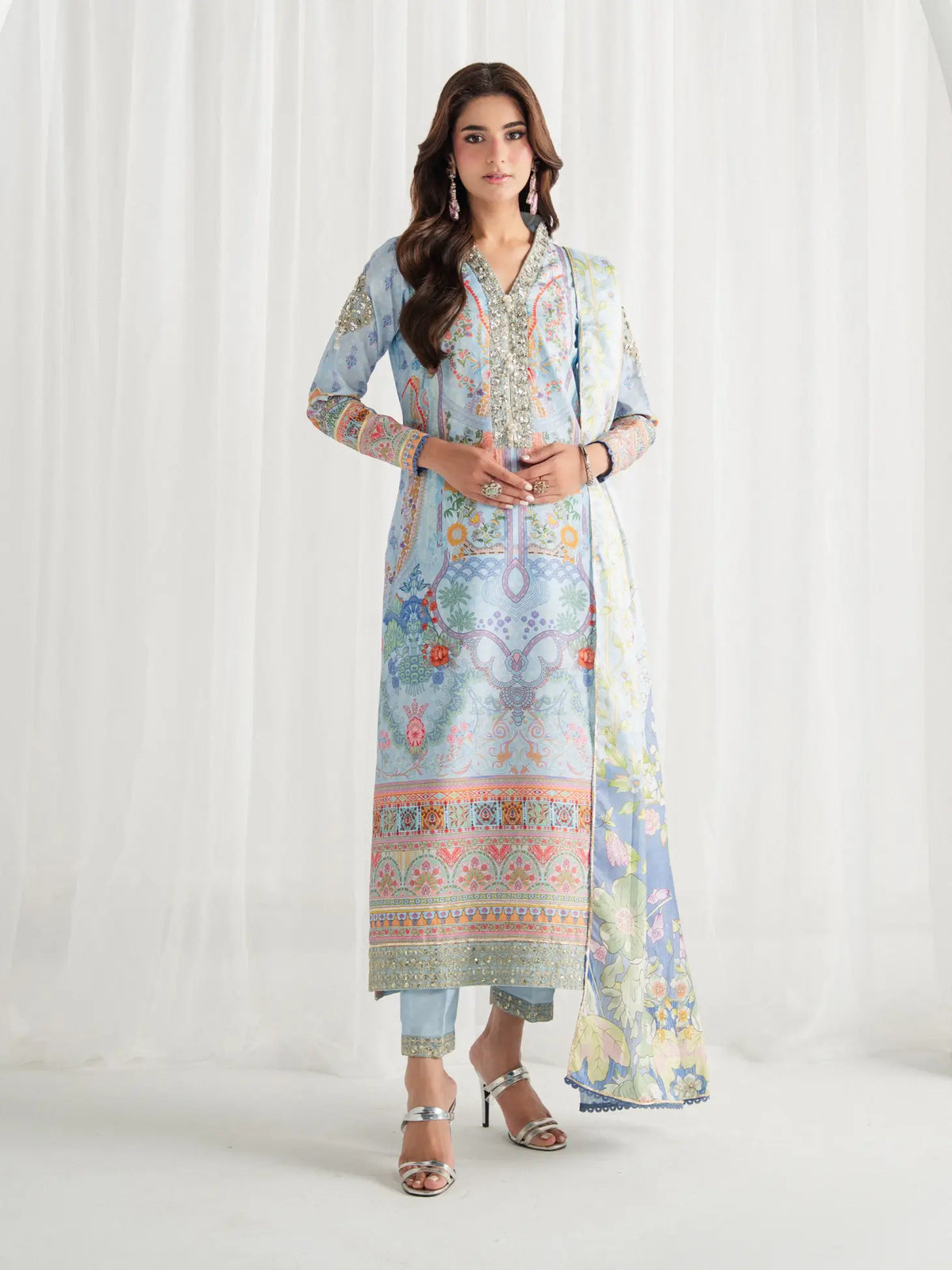 Misty | AIRA PRINTED SILK | GULAAL Free Shipping to UK/USA/UAE Kapraye