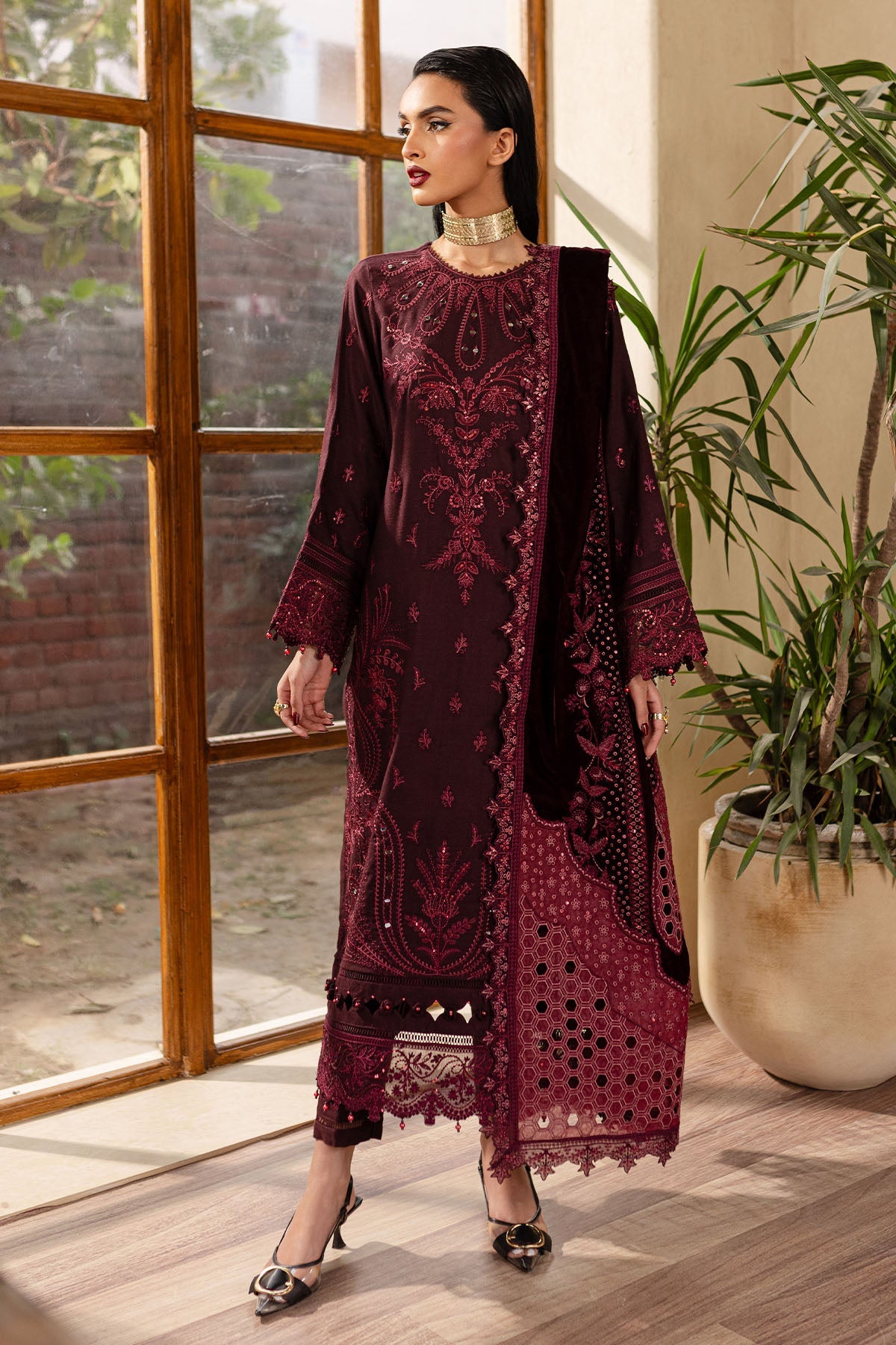 NE-126 | SHAWL COLLECTION | NUREH in UK USA UAE online kapraye.com