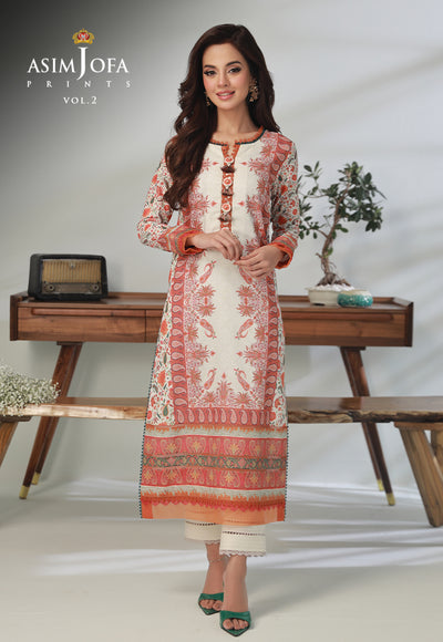 AJBP-52 (2-PCS) || BASIC PRINTS VOL 2 || ASIM JOFA in UK USA UAE online kapraye.com