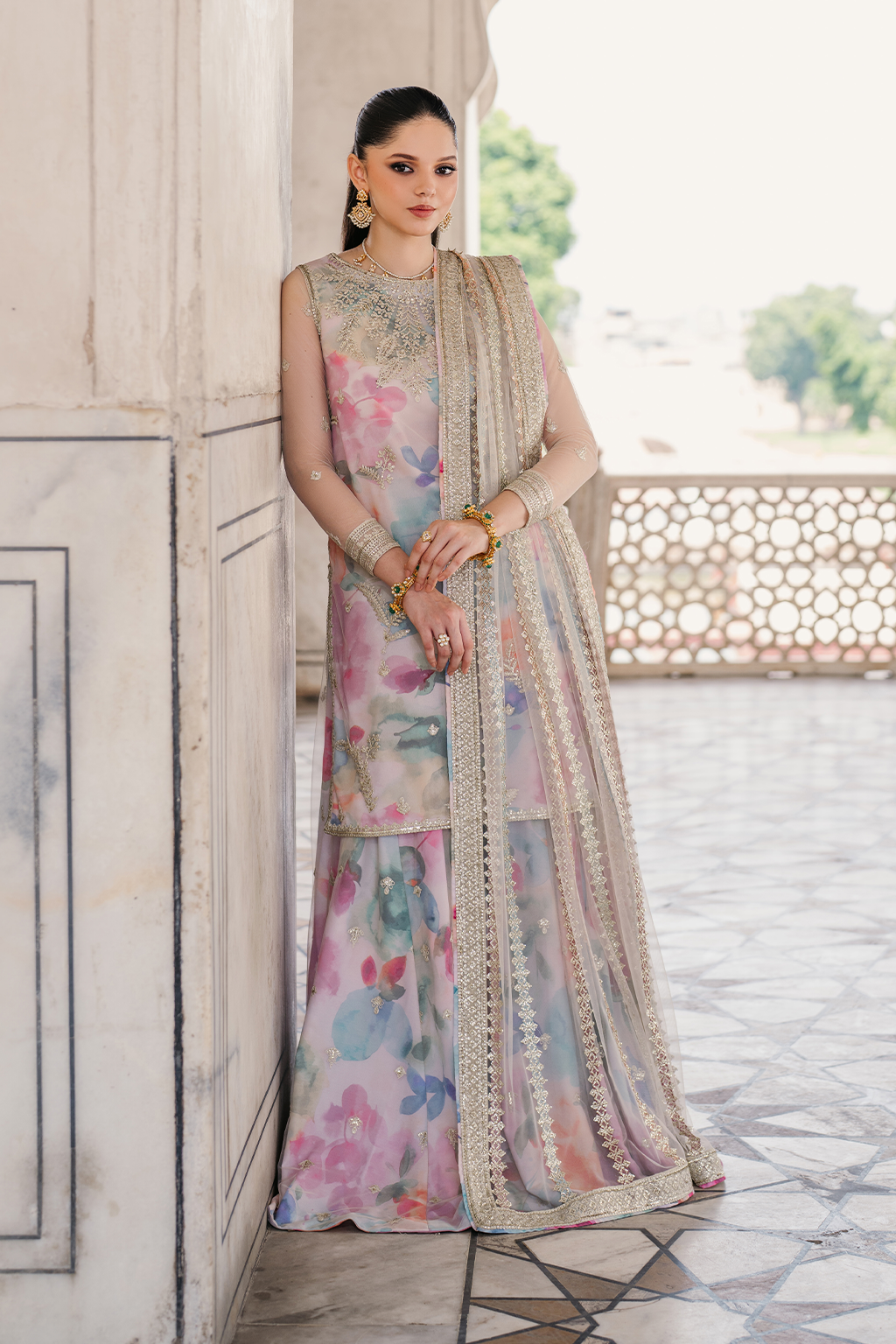 UE-312 Printed Georgette | Printed Formals | IZNIK