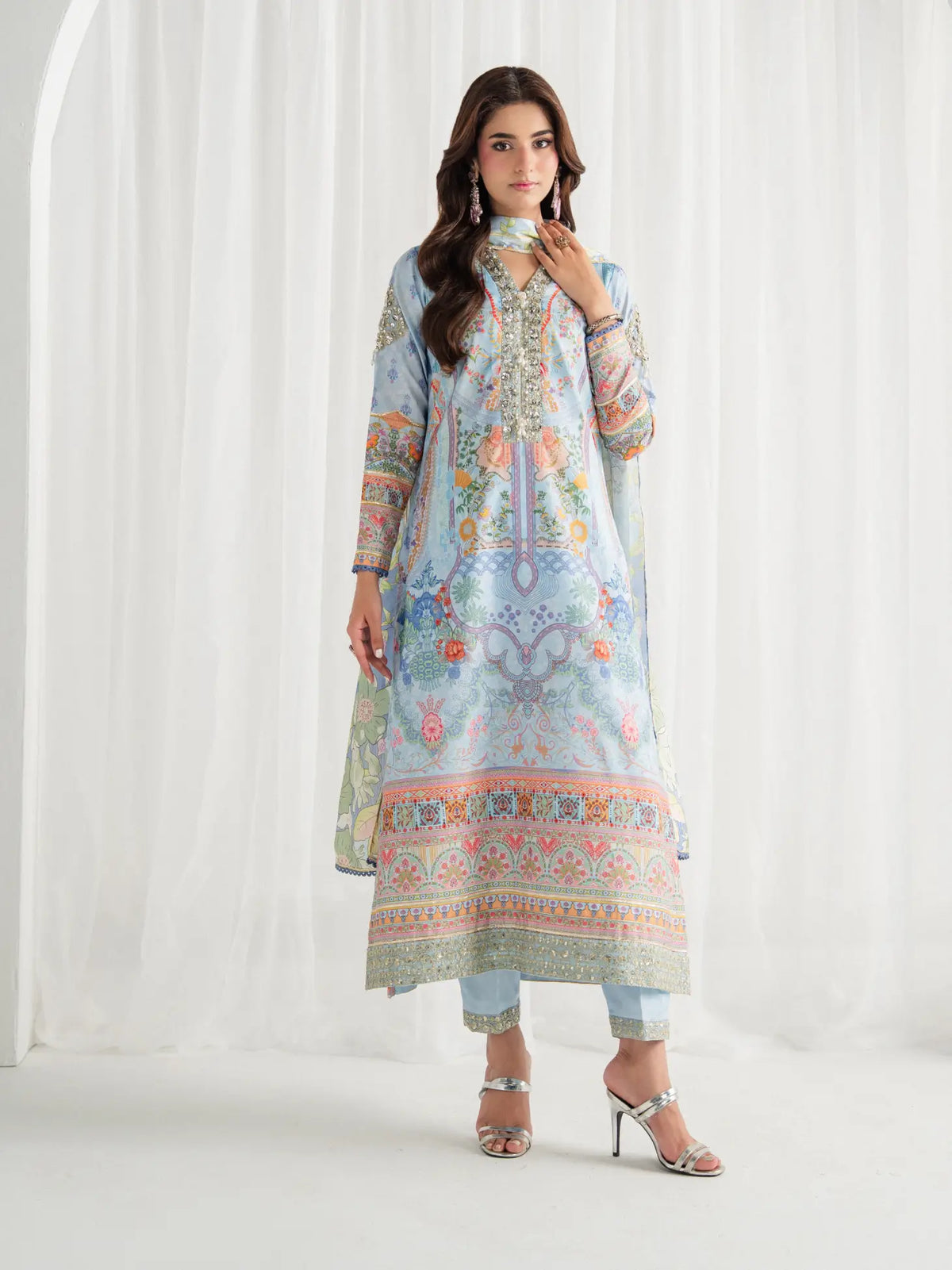 Misty | AIRA PRINTED SILK | GULAAL Free Shipping to UK/USA/UAE Kapraye