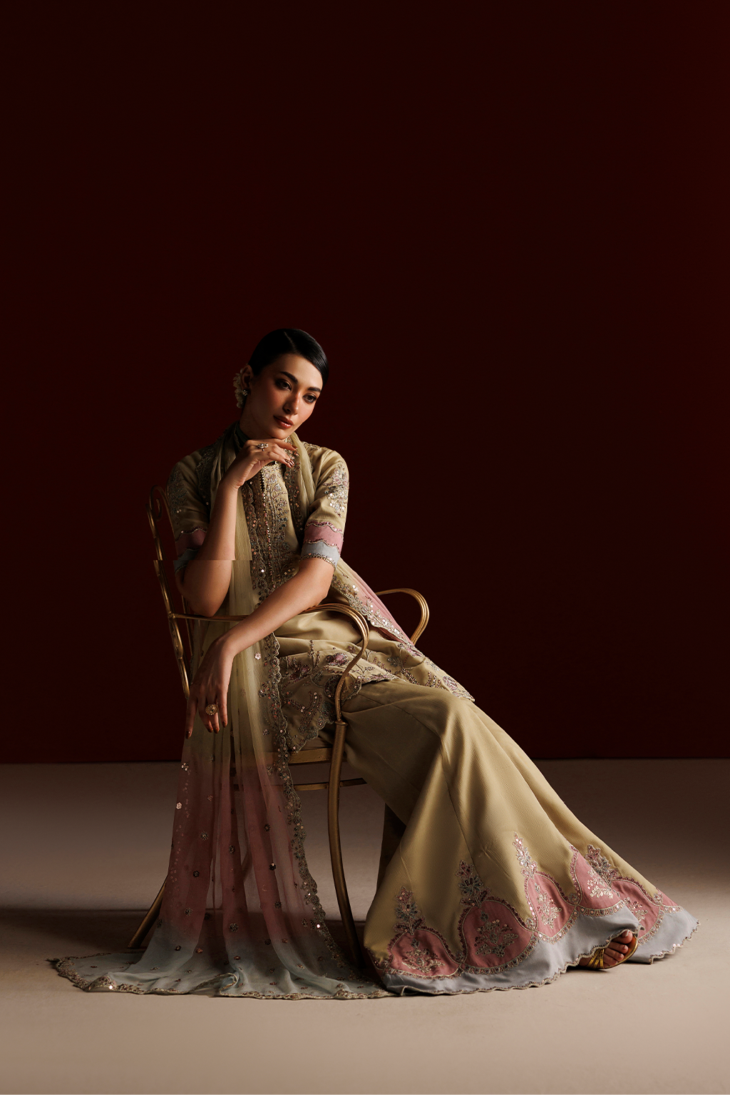 CC-108 Embroidered Chiffon | SEMI FORMALS VOL 1 | IZNIK in UK USA UAE online kapraye.com