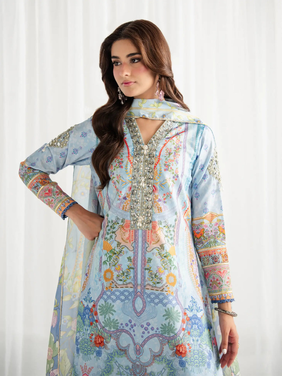 Misty | AIRA PRINTED SILK | GULAAL Free Shipping to UK/USA/UAE Kapraye