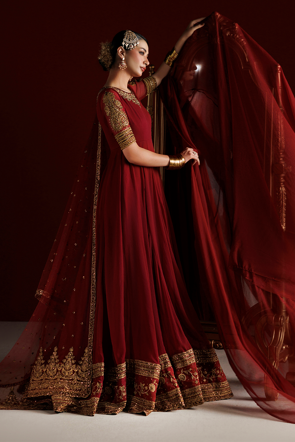 CC-111 Embroidered Chiffon | SEMI FORMALS VOL 1 | IZNIK in UK USA UAE online kapraye.com
