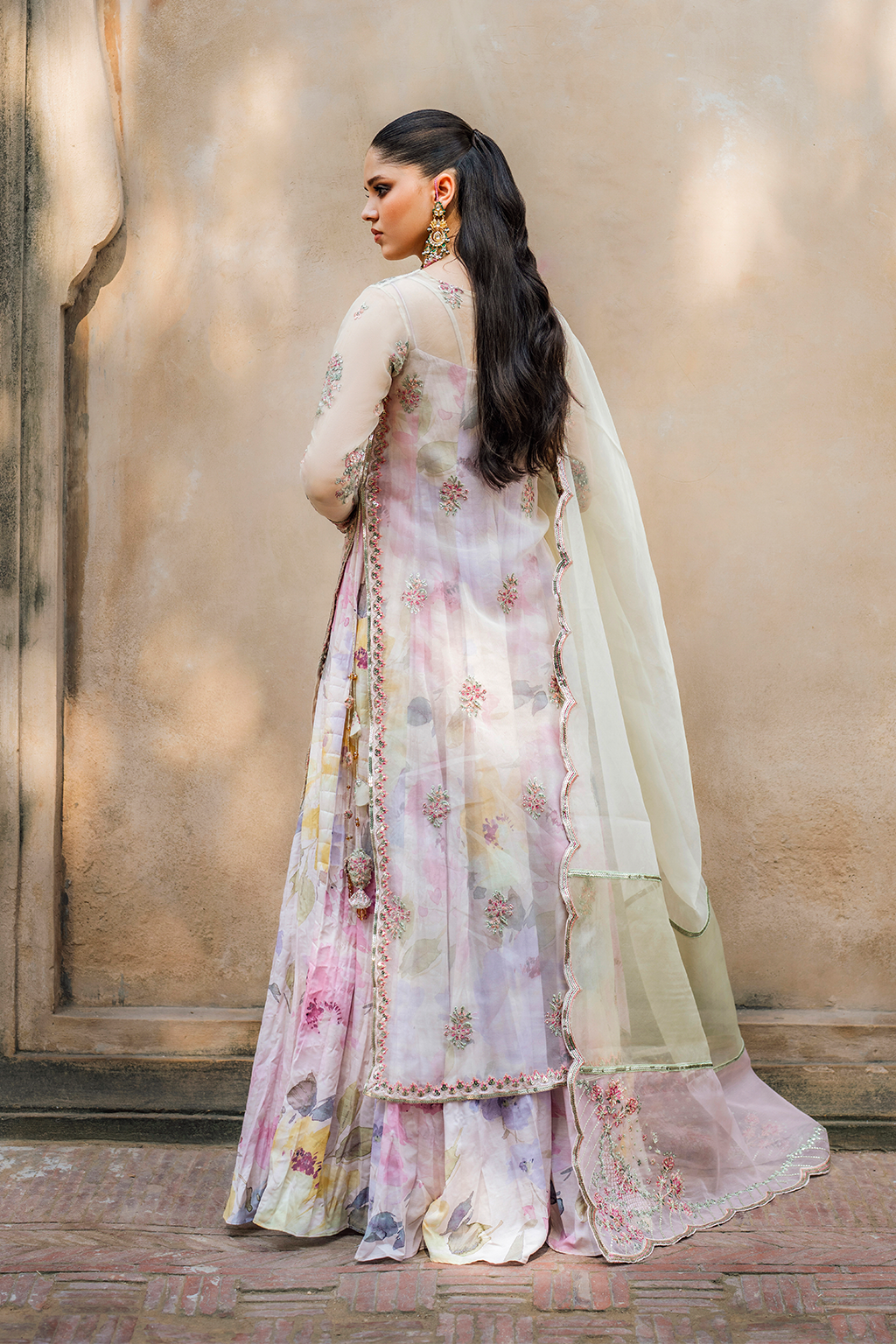 UE-320 Printed Raw Silk | Printed Formals | IZNIK