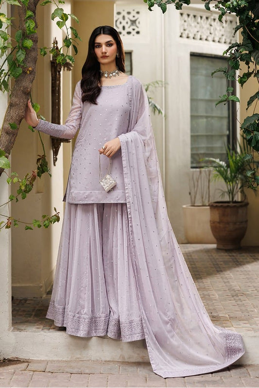 CC-100 Embroidered Chiffon | NOOR ANGAN SEMI FORMALS | IZNIK