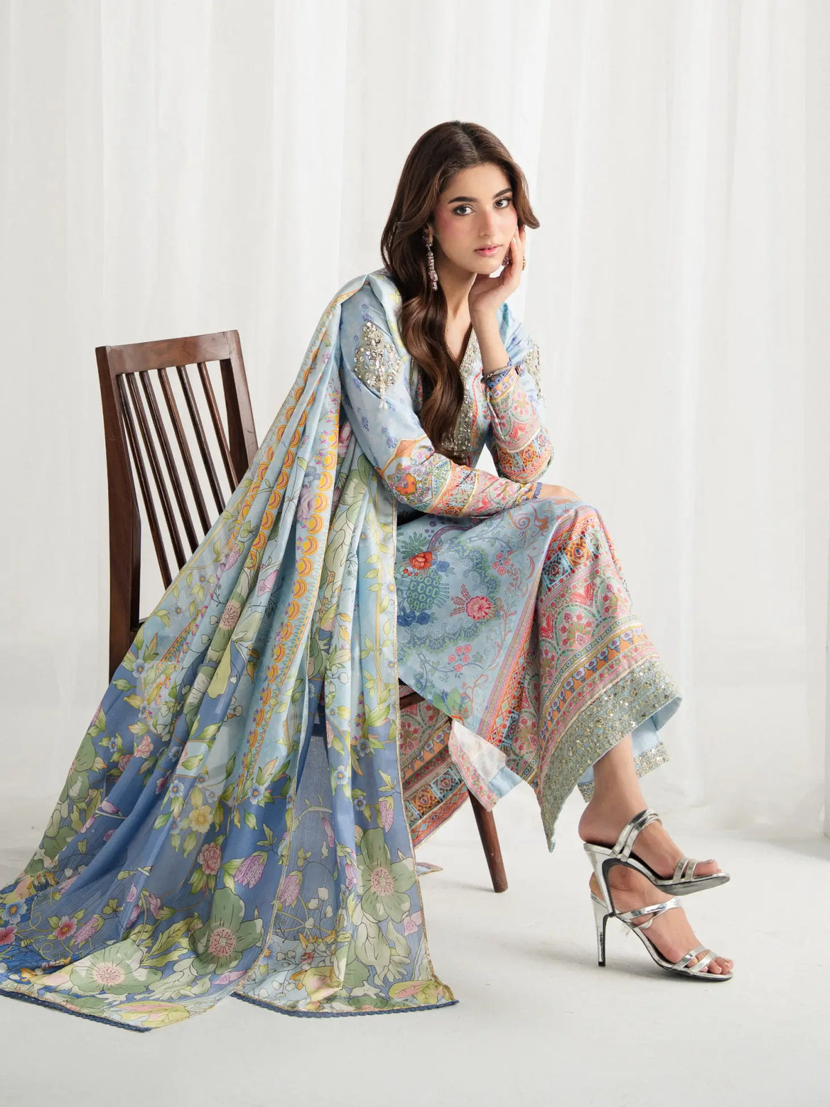 Misty | AIRA PRINTED SILK | GULAAL Free Shipping to UK/USA/UAE Kapraye