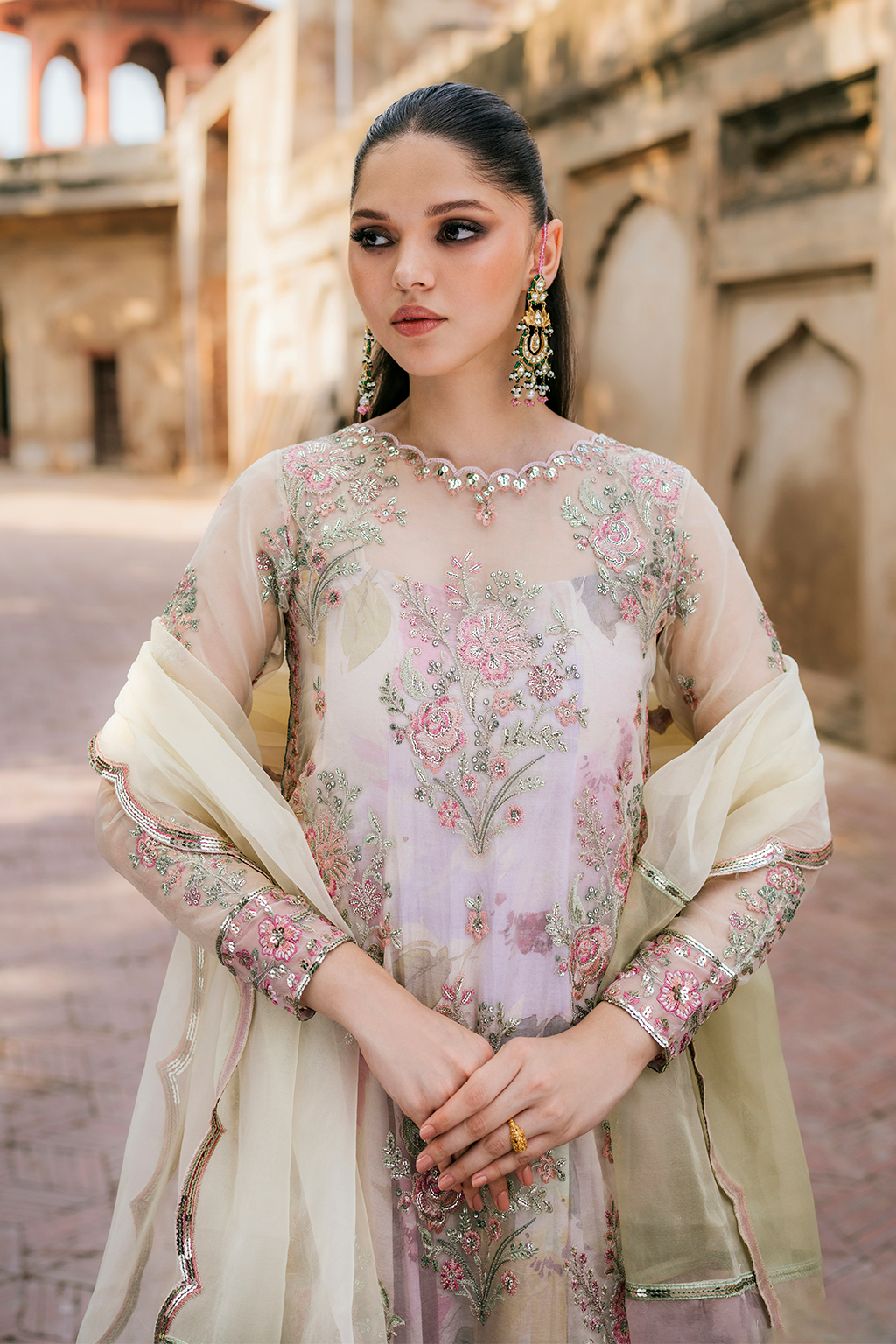 UE-320 Printed Raw Silk | Printed Formals | IZNIK