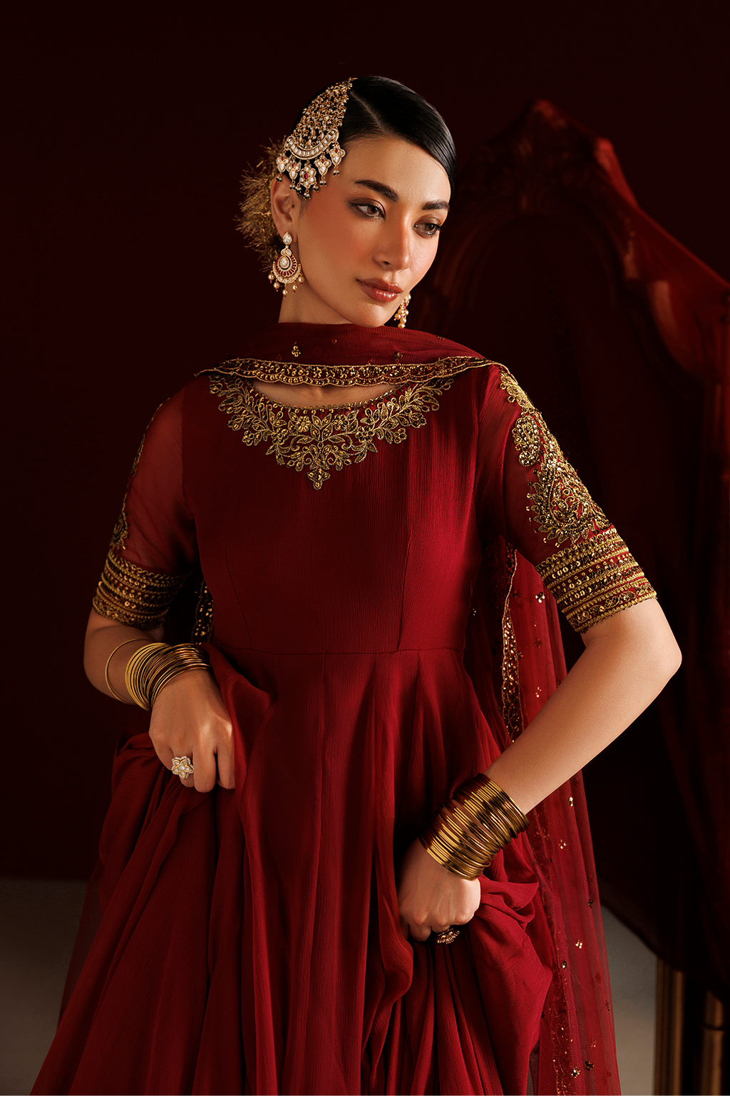 CC-111 Embroidered Chiffon | SEMI FORMALS VOL 1 | IZNIK in UK USA UAE online kapraye.com