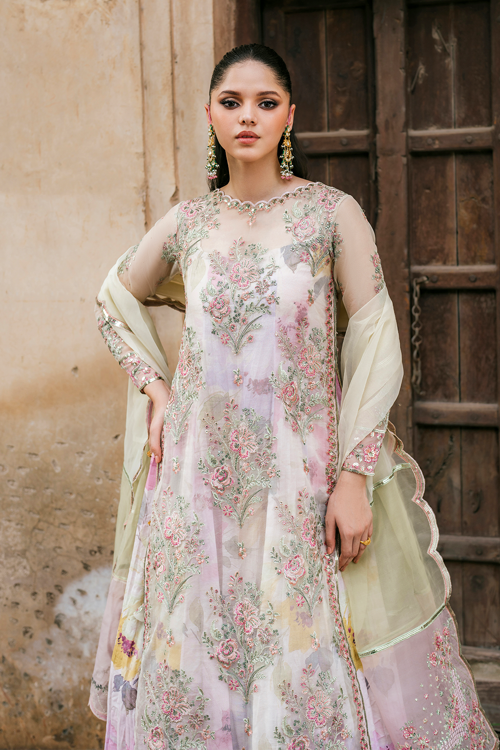 UE-320 Printed Raw Silk | Printed Formals | IZNIK