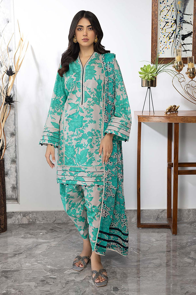 3-Pc Digital Lawn Printed Shirt With Tulip Trouser and Chiffon Dupatta CPM23-77 | PRINT MELODY | CHARIZMA in UK USA UAE online kapraye.com