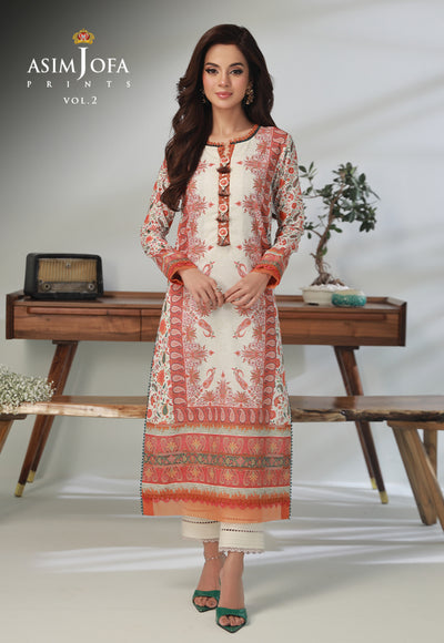 AJBP-52 (2-PCS) || BASIC PRINTS VOL 2 || ASIM JOFA in UK USA UAE online kapraye.com