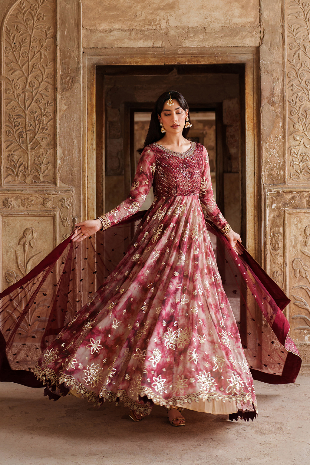 UE-533 Printed Chiffon | Printed Formals | IZNIK