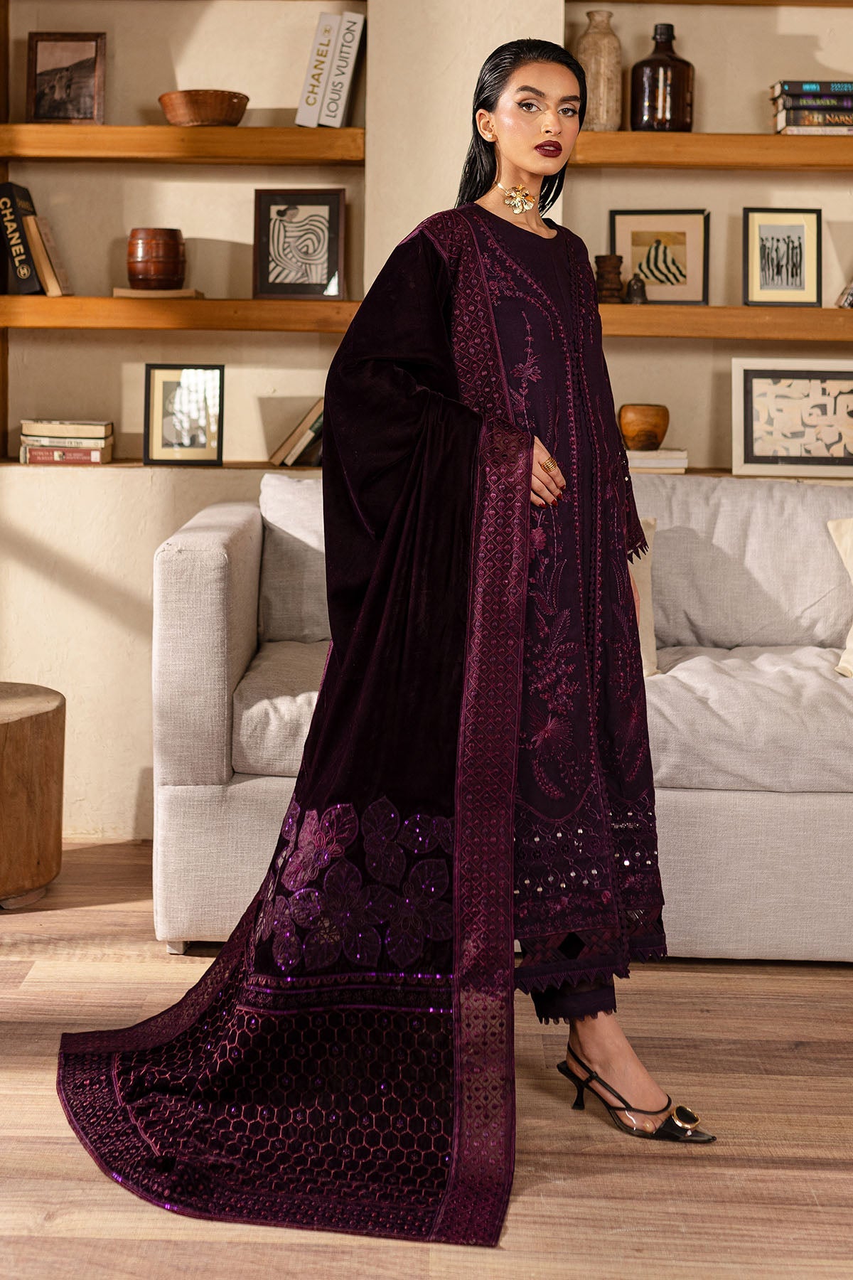 NE-129 | SHAWL COLLECTION | NUREH in UK USA UAE online kapraye.com