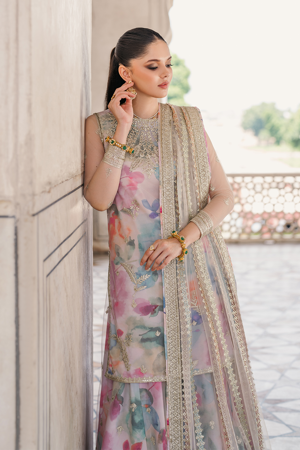 UE-312 Printed Georgette | Printed Formals | IZNIK