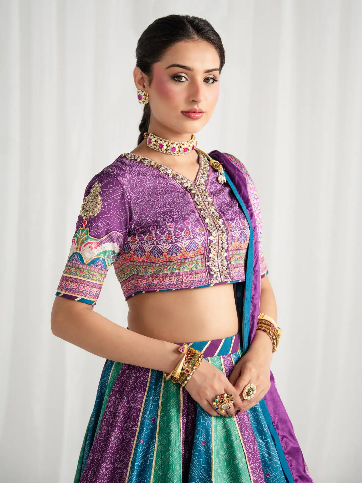 Mosaic Muse | AIRA PRINTED SILK | GULAAL Free Shipping to UK/USA/UAE Kapraye