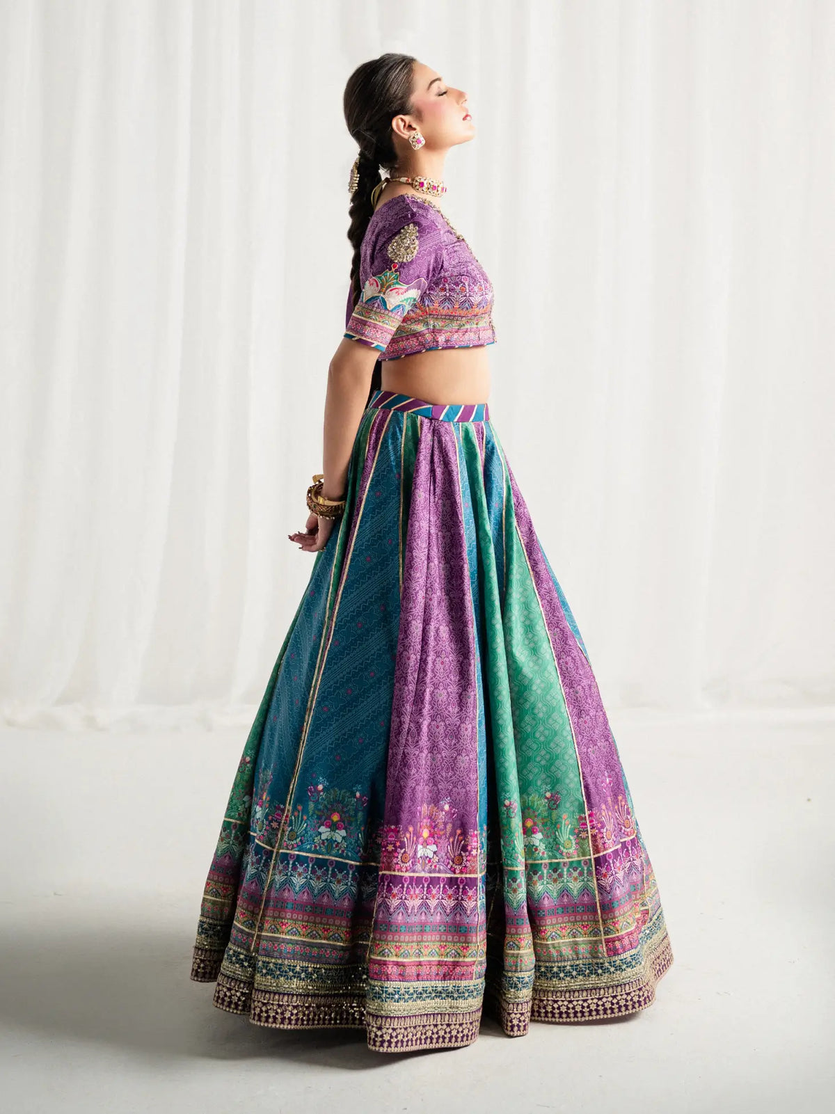 Mosaic Muse | AIRA PRINTED SILK | GULAAL Free Shipping to UK/USA/UAE Kapraye