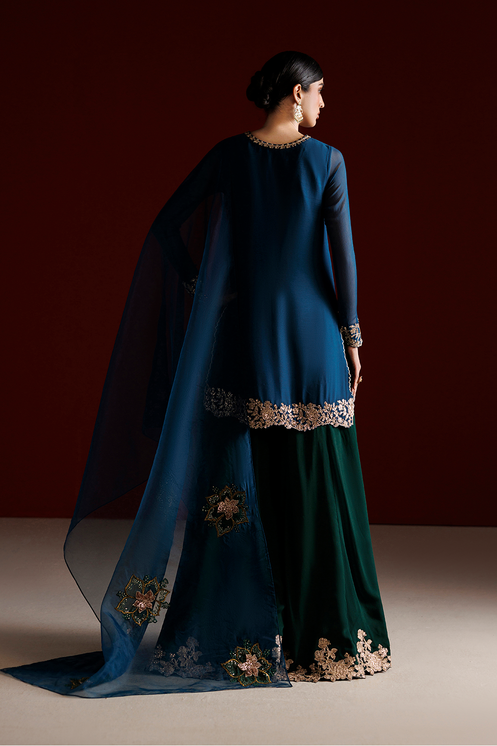 CC-102 Embroidered Chiffon | SEMI FORMALS VOL 1 | IZNIK in UK USA UAE online kapraye.com