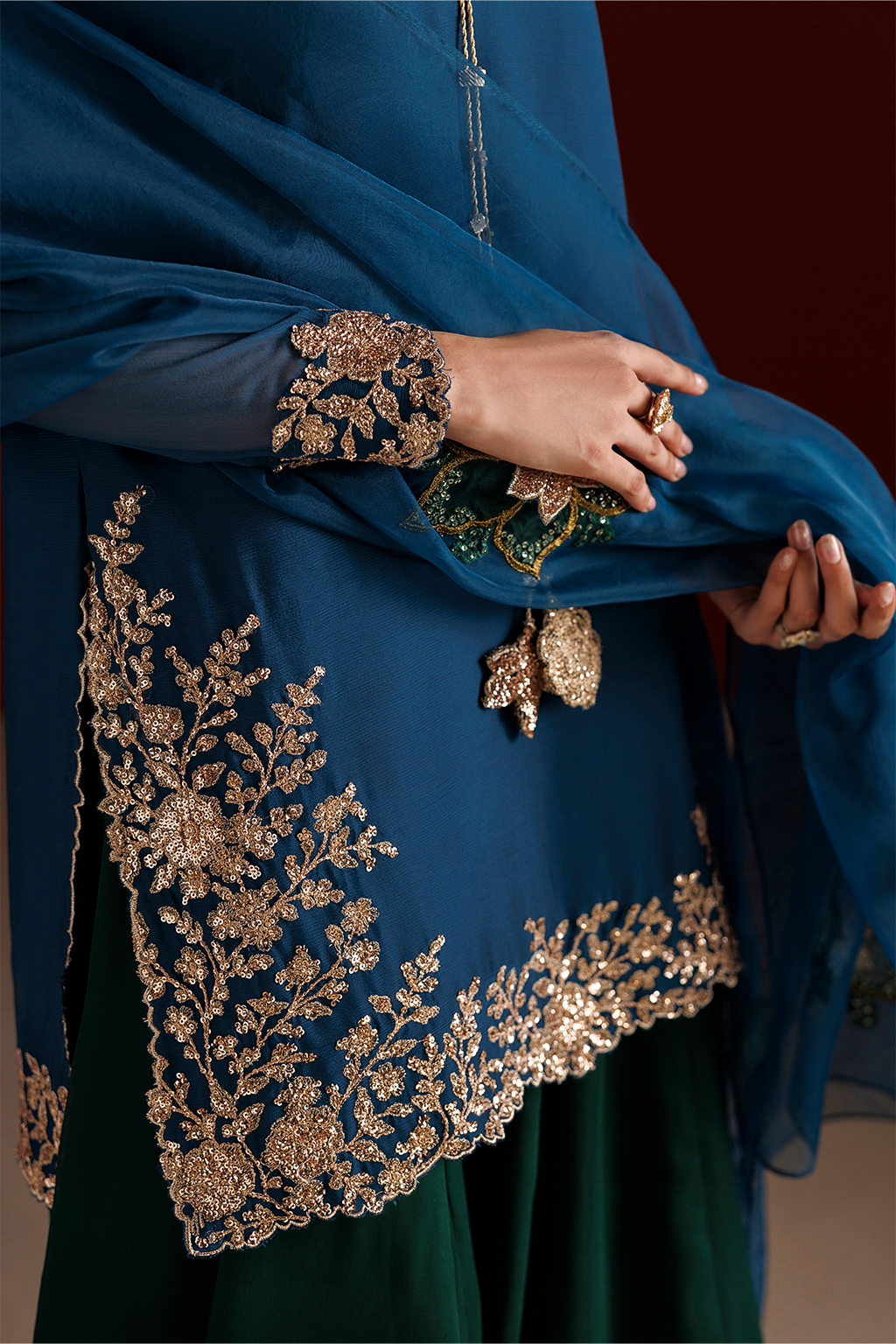 CC-102 Embroidered Chiffon | SEMI FORMALS VOL 1 | IZNIK in UK USA UAE online kapraye.com