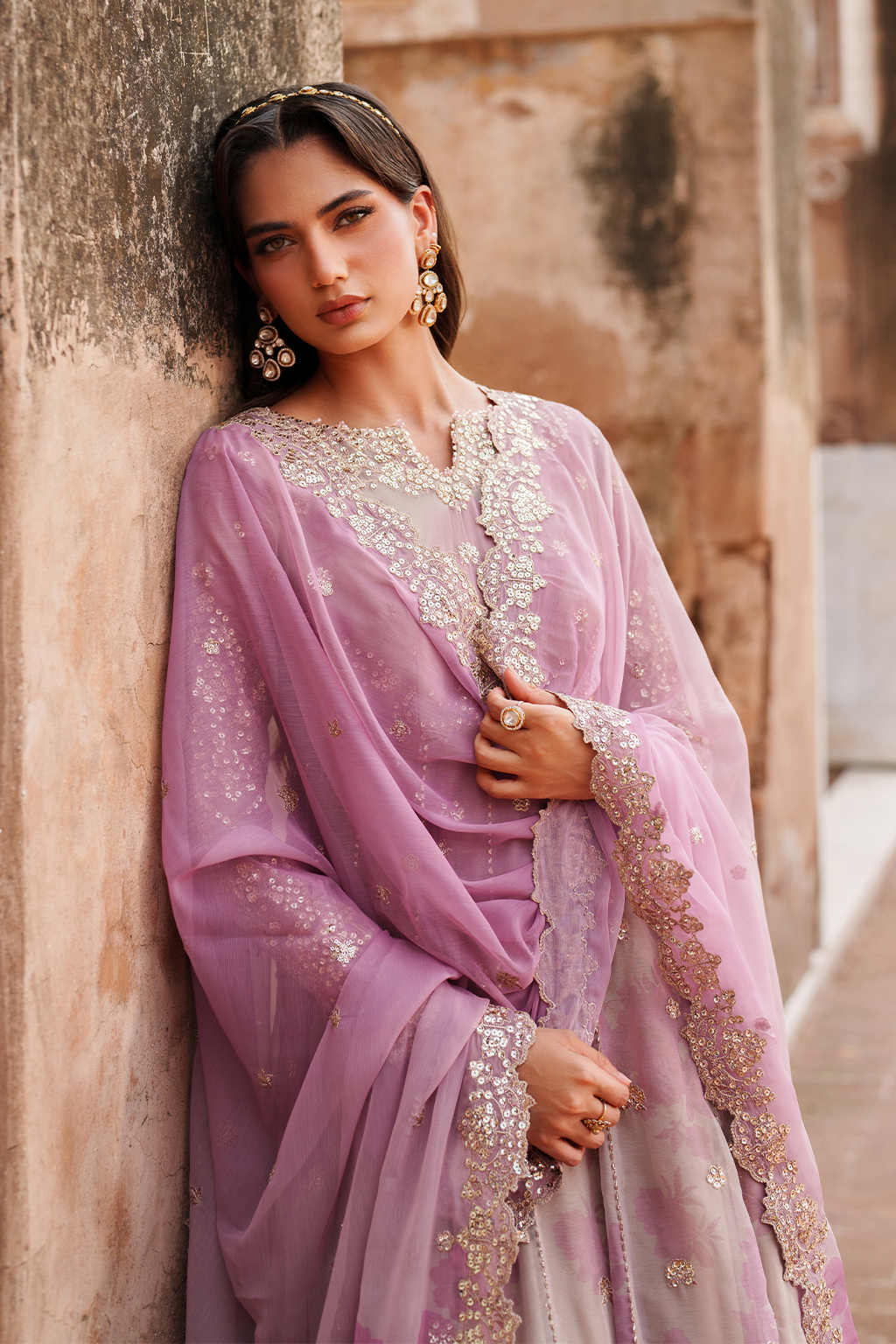 UE-555 Printed Chiffon | Printed Formals | IZNIK