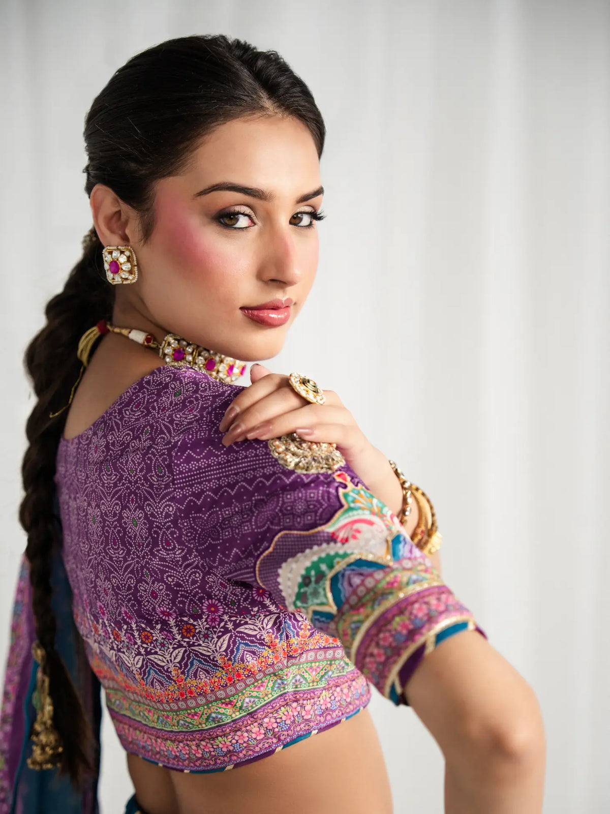 Mosaic Muse | AIRA PRINTED SILK | GULAAL Free Shipping to UK/USA/UAE Kapraye