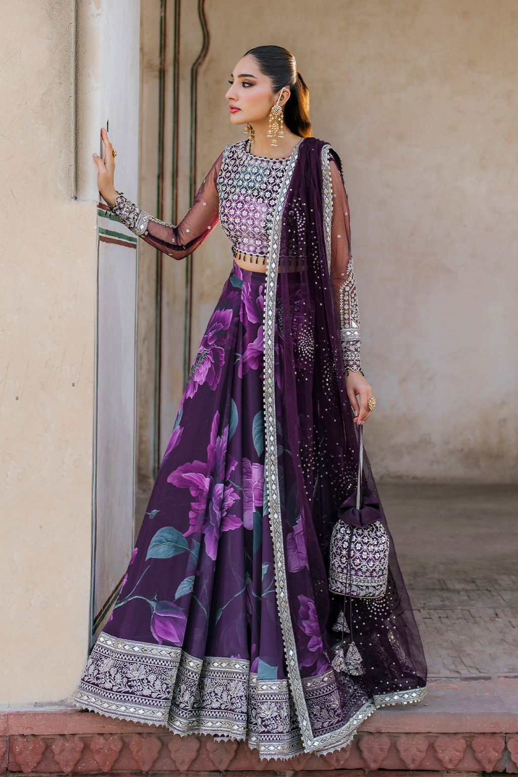 UE-322 Printed Chiffon | Printed Formals | IZNIK