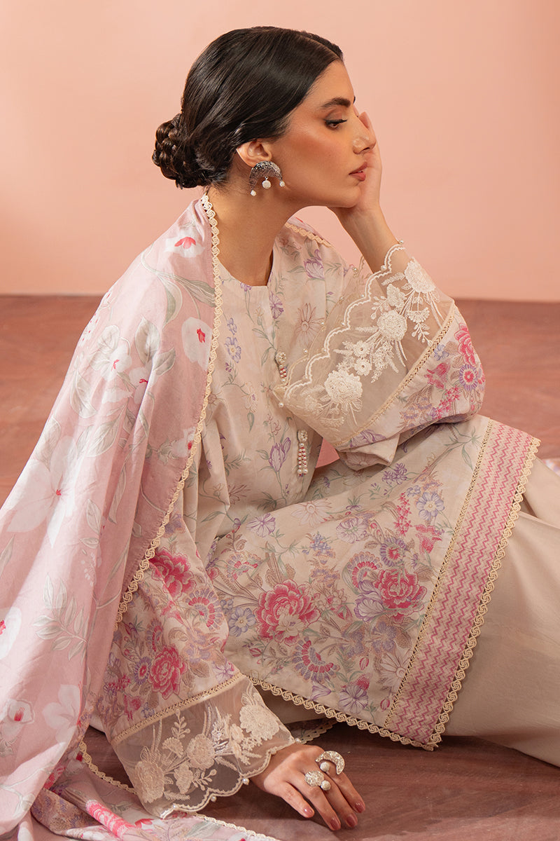 FLORAL GEM | SEHER-UNSTITCHED CAMBRIC | CROSS STITCH in UK USA UAE online kapraye.com