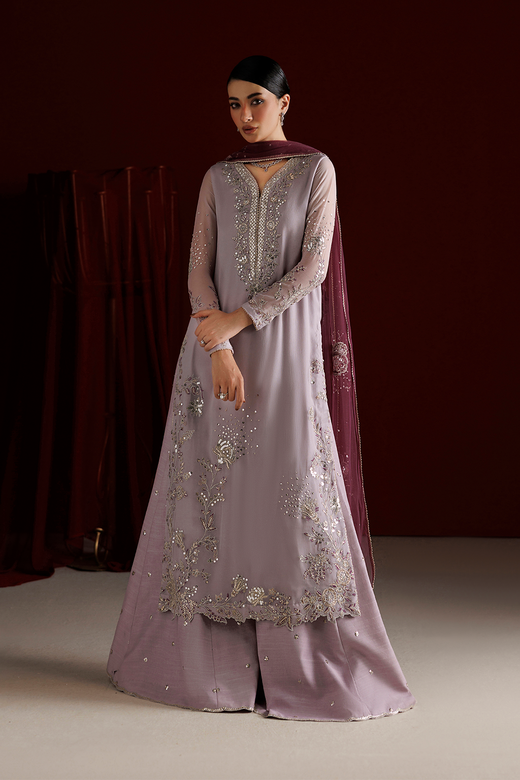 CC-110 Embroidered Chiffon | SEMI FORMALS VOL 1 | IZNIK in UK USA UAE online kapraye.com