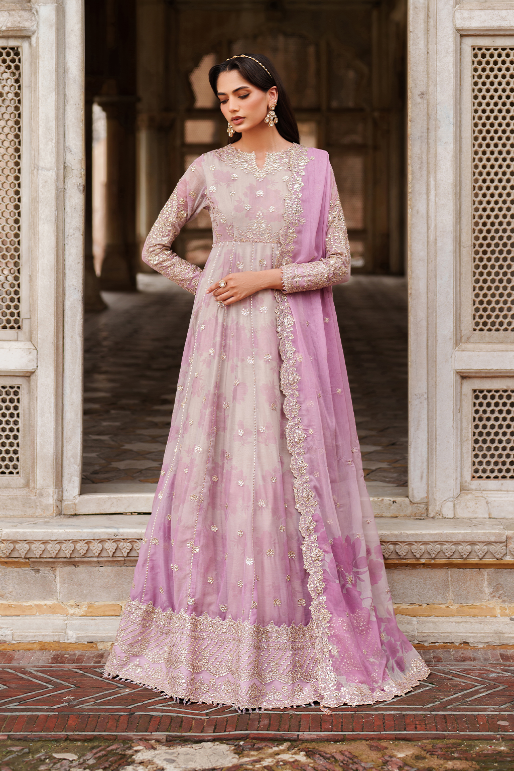 UE-555 Printed Chiffon | Printed Formals | IZNIK