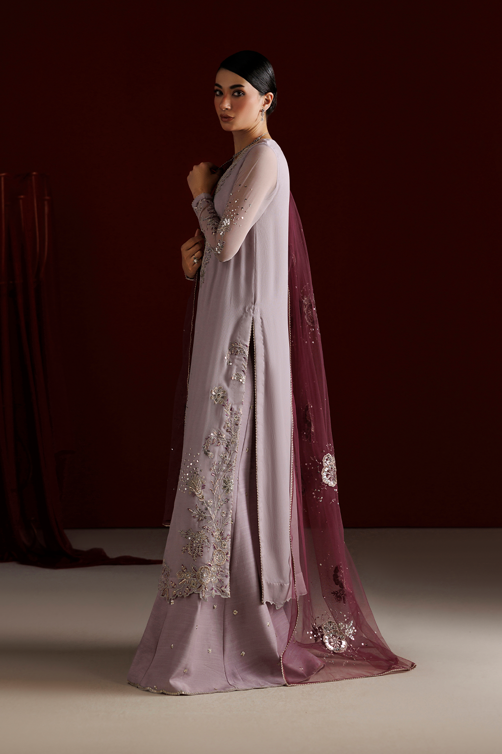 CC-110 Embroidered Chiffon | SEMI FORMALS VOL 1 | IZNIK in UK USA UAE online kapraye.com