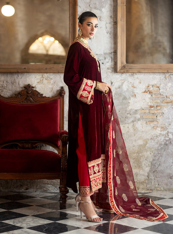 Neesa | Velvet Unstitched '24 | Zainab Chottani in UK USA UAE online kapraye.com