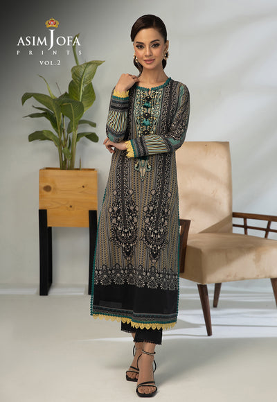 AJBP-54 (2-PCS) || BASIC PRINTS VOL 2 || ASIM JOFA in UK USA UAE online kapraye.com