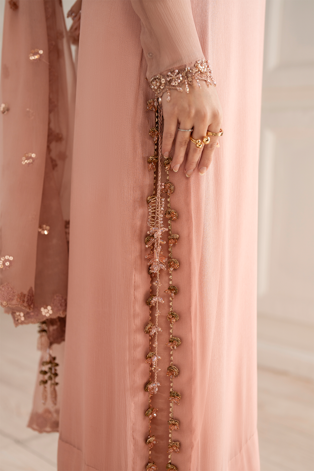 CC-479 EMBROIDED CHIFFON | NOOR ANGAN SEMI FORMALS | IZNIK (Copy)