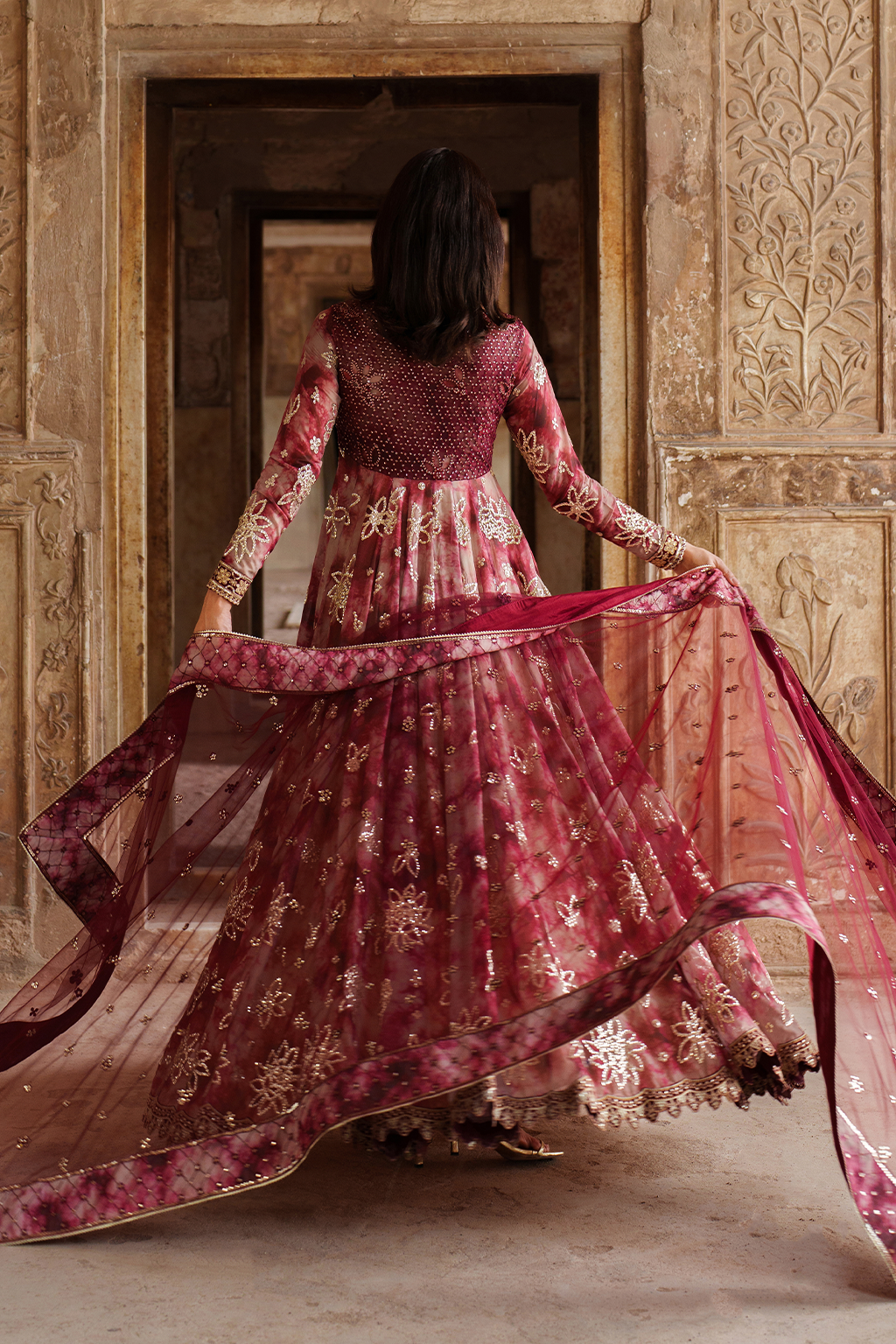 UE-533 Printed Chiffon | Printed Formals | IZNIK