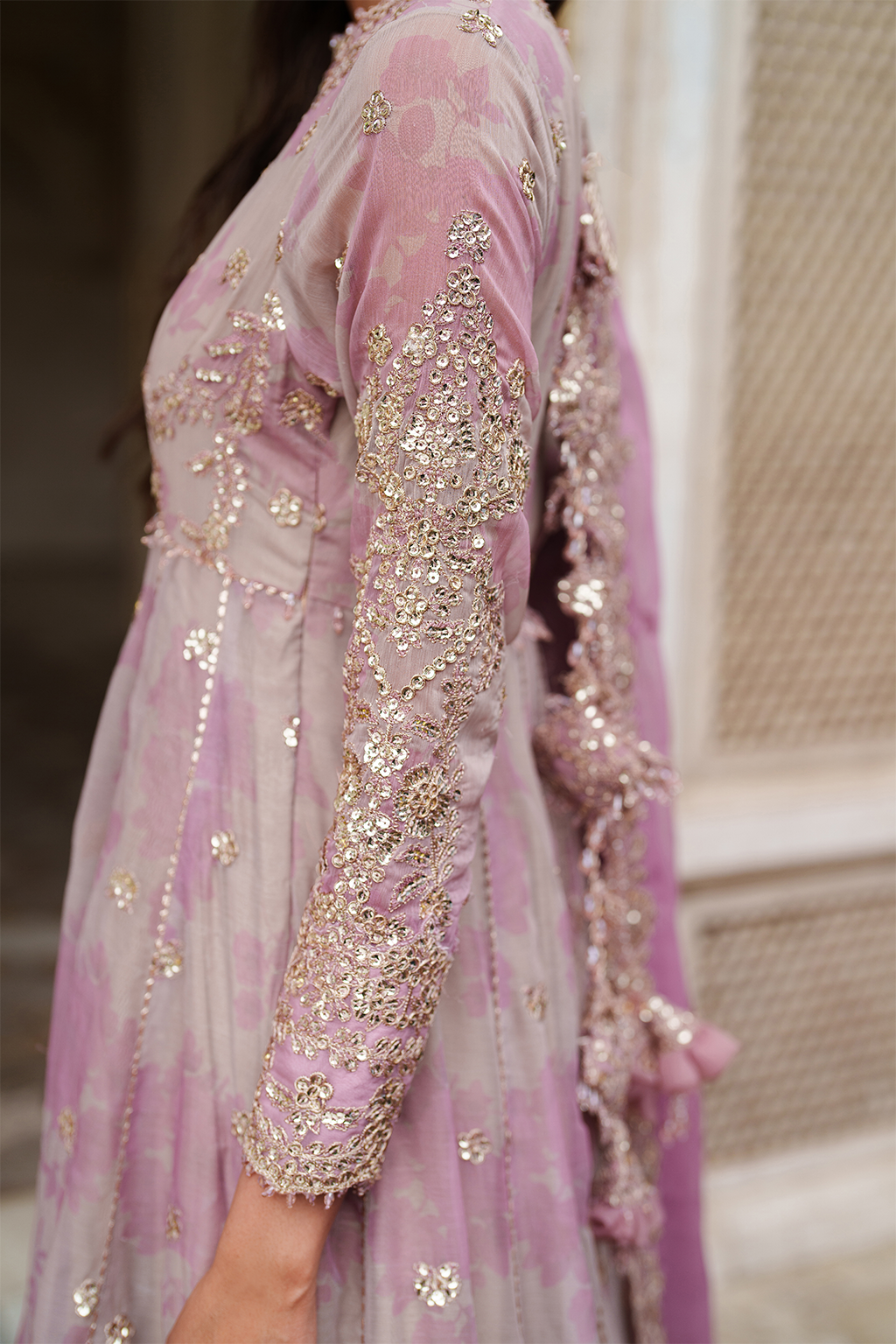 UE-555 Printed Chiffon | Printed Formals | IZNIK