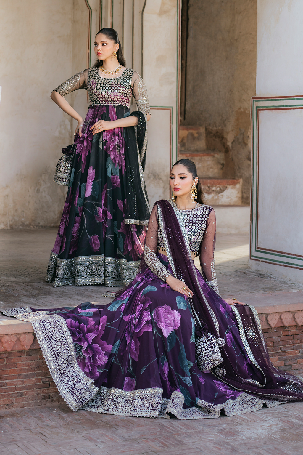 UE-321 Printed Chiffon | Printed Formals | IZNIK