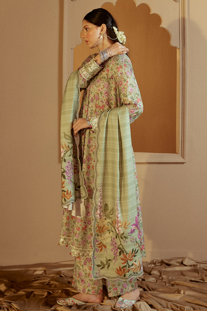 SAGE BLOOM-3 PC MARINA PRINTED SUIT | WINTER COLLECTION-24 | CROSS STITCH