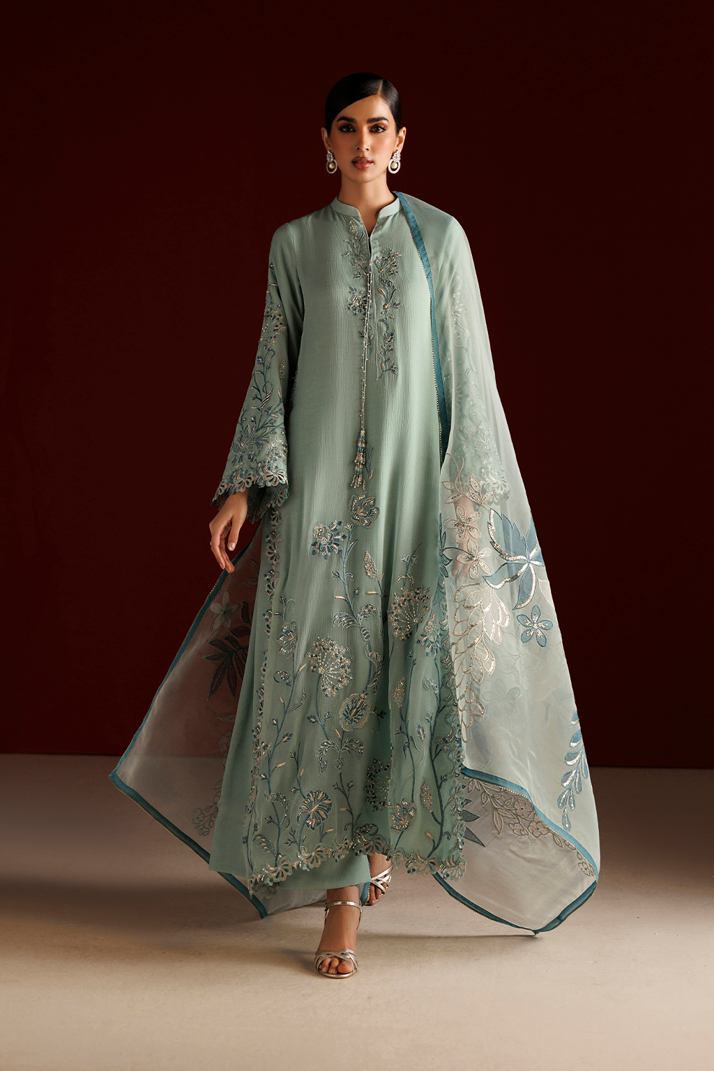 CC-112 Embroidered Chiffon | SEMI FORMALS VOL 1 | IZNIK in UK USA UAE online kapraye.com