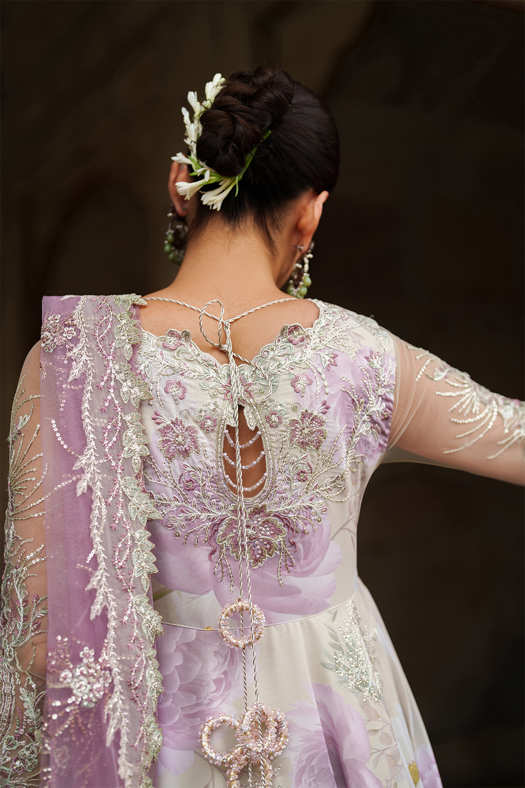 CC-546 EMBROIDED CHIFFON | NOOR ANGAN SEMI FORMALS | IZNIK