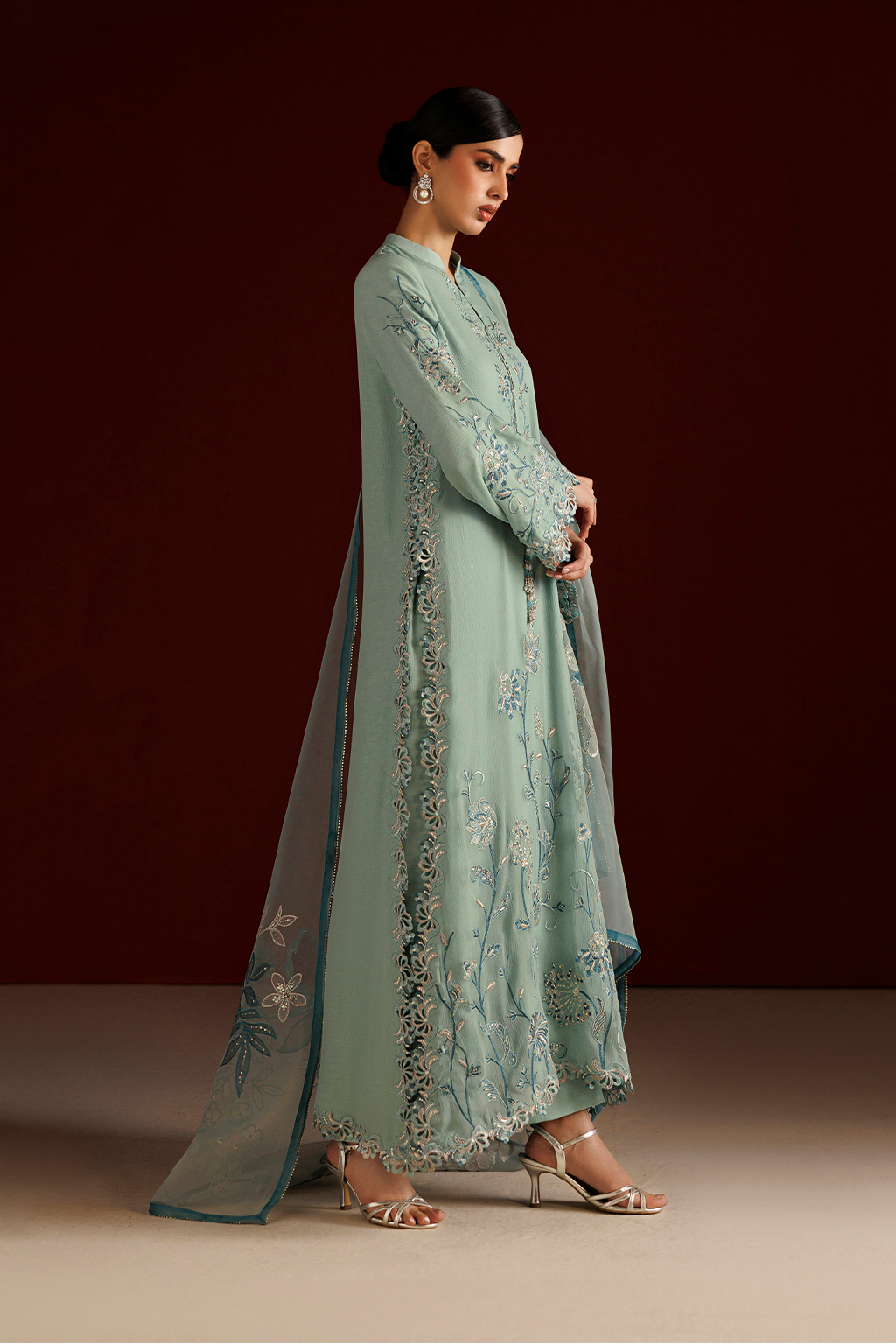 CC-112 Embroidered Chiffon | SEMI FORMALS VOL 1 | IZNIK in UK USA UAE online kapraye.com