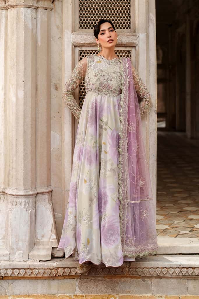 CC-546 EMBROIDED CHIFFON | NOOR ANGAN SEMI FORMALS | IZNIK