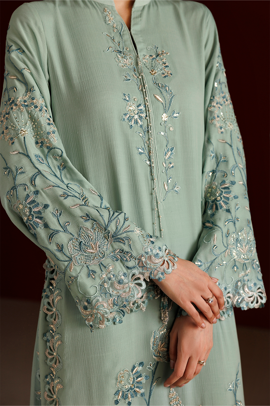 CC-112 Embroidered Chiffon | SEMI FORMALS VOL 1 | IZNIK in UK USA UAE online kapraye.com