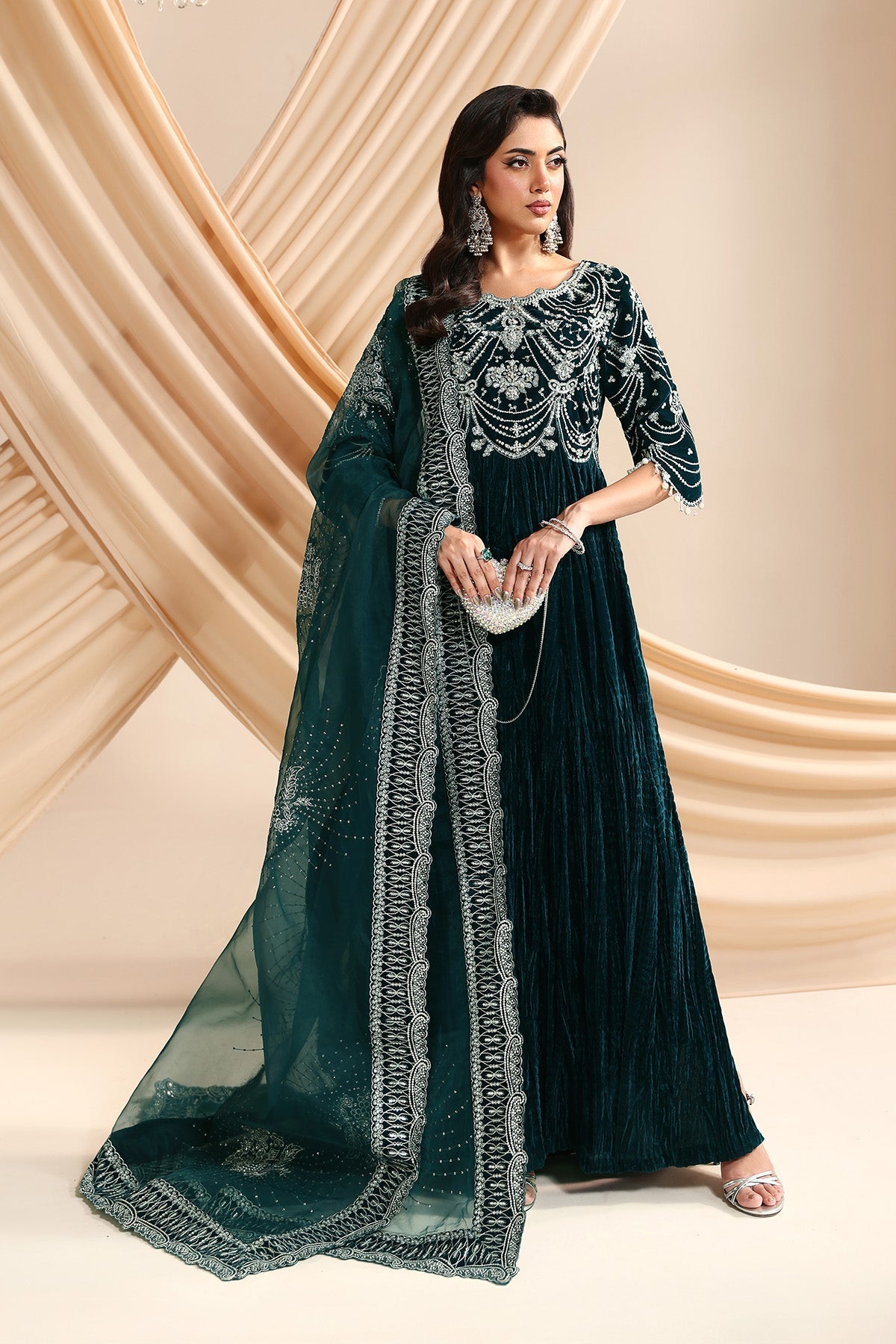AF-VLT-2214-Mystique | L’AMOUR ’25 – Luxury Handmade Velvet Collection | ALIZEH FASHION