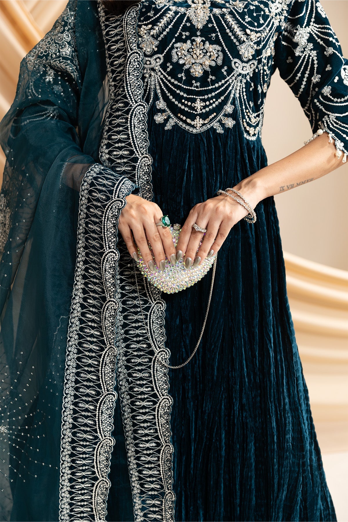 AF-VLT-2214-Mystique | L’AMOUR ’25 – Luxury Handmade Velvet Collection | ALIZEH FASHION