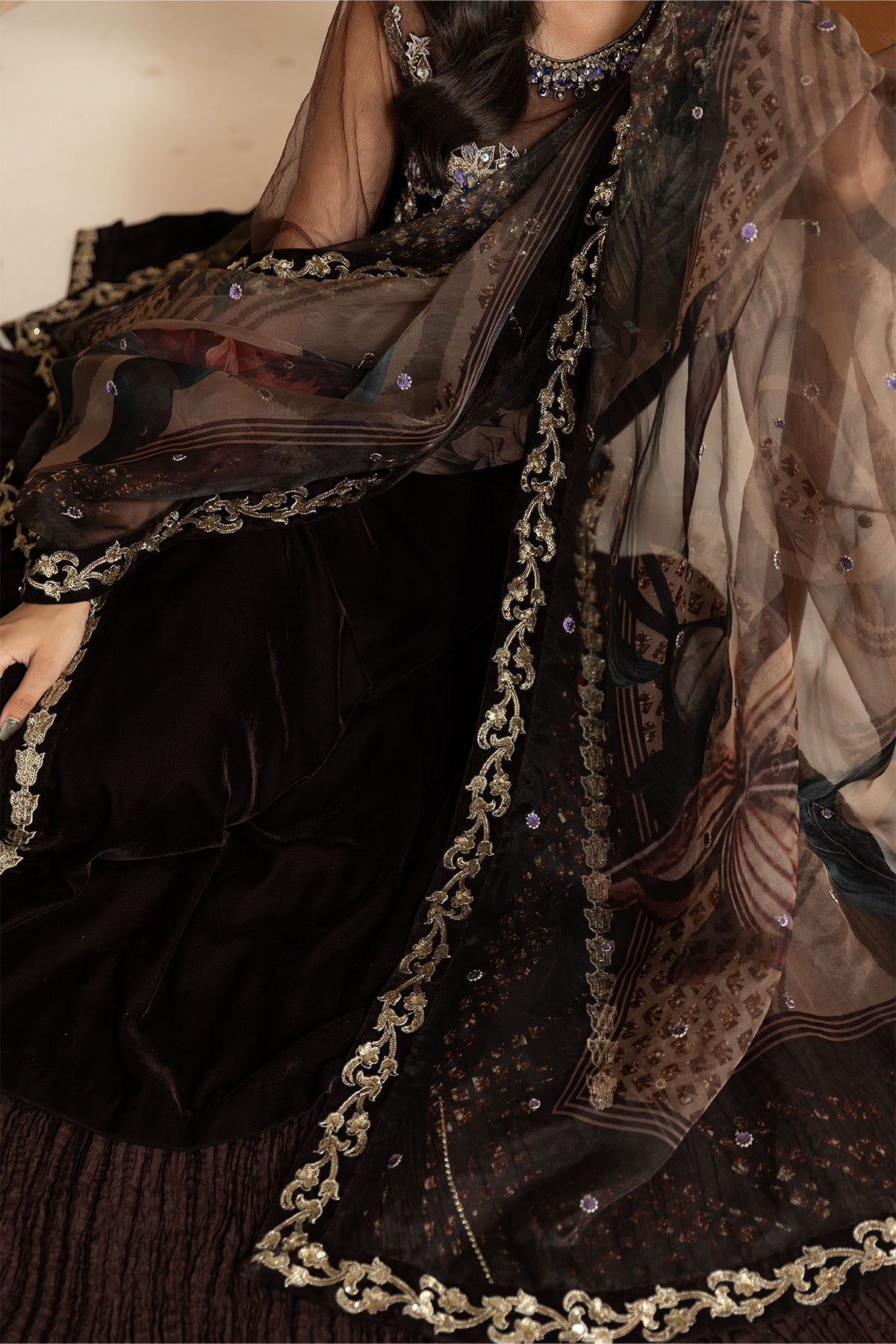 AF-VLT-2211-Aries | L’AMOUR ’25 – Luxury Handmade Velvet Collection | ALIZEH FASHION