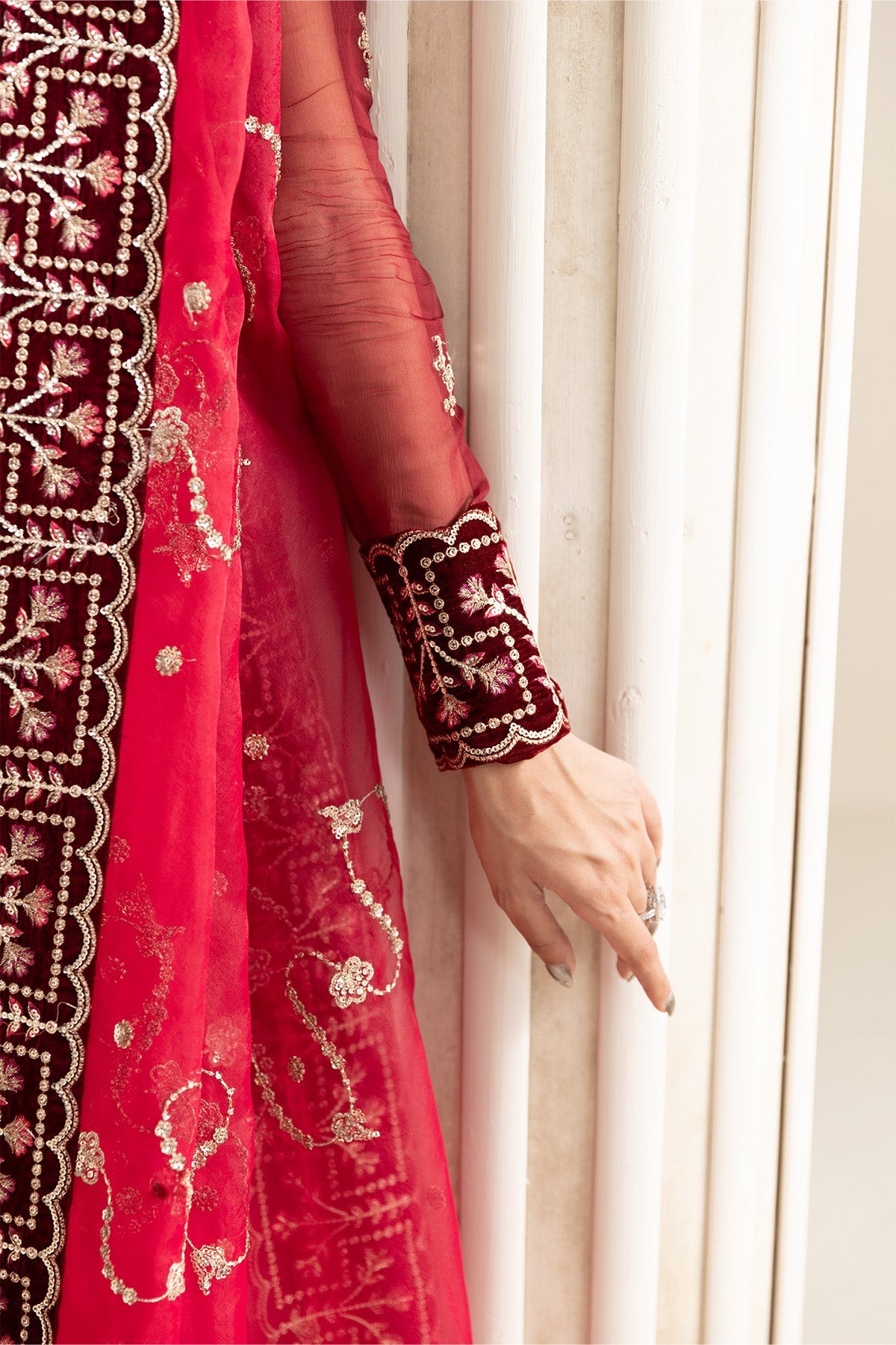 AF-VLT-2209-Cherie | L’AMOUR ’25 – Luxury Handmade Velvet Collection | ALIZEH FASHION