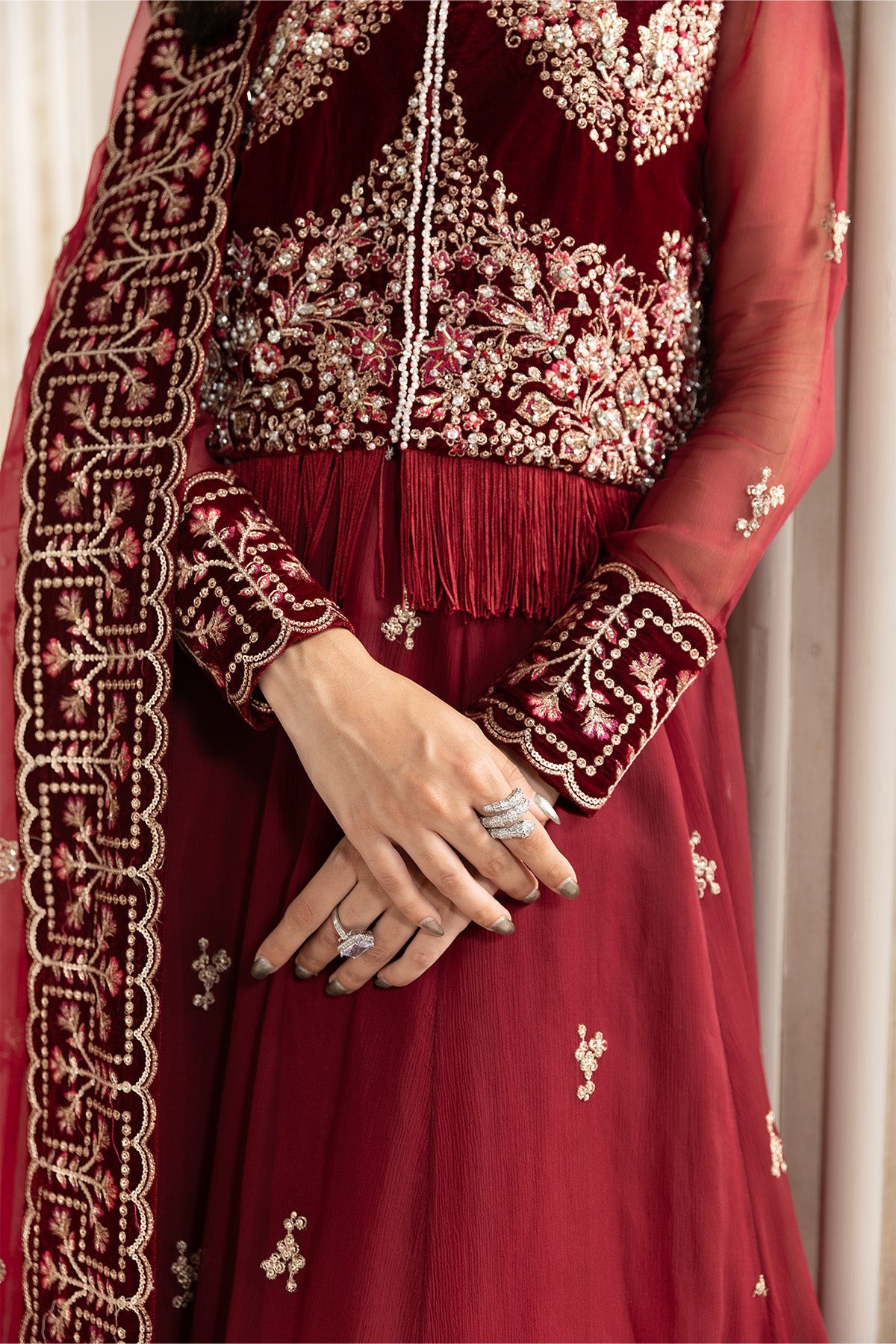 AF-VLT-2209-Cherie | L’AMOUR ’25 – Luxury Handmade Velvet Collection | ALIZEH FASHION