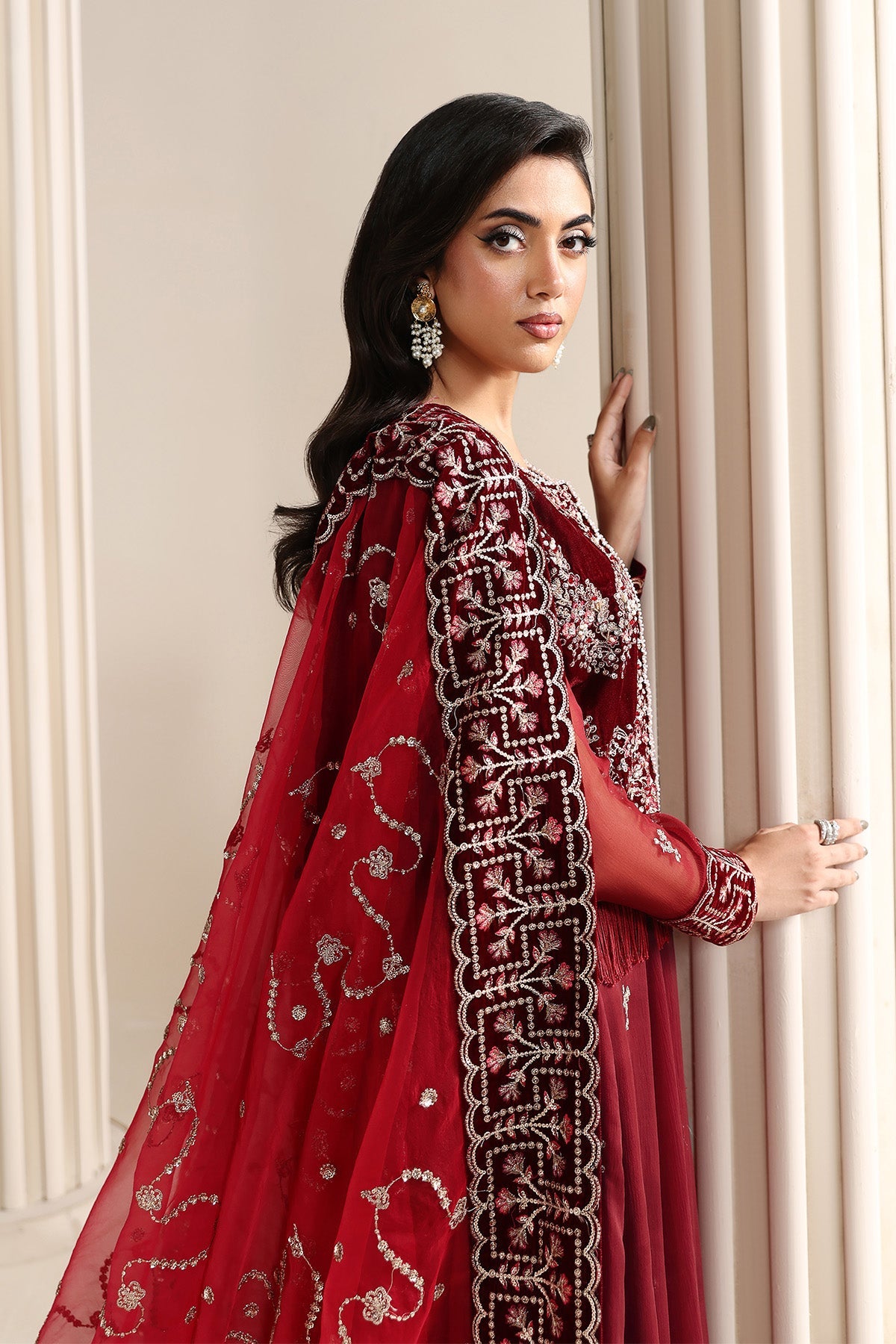 AF-VLT-2209-Cherie | L’AMOUR ’25 – Luxury Handmade Velvet Collection | ALIZEH FASHION